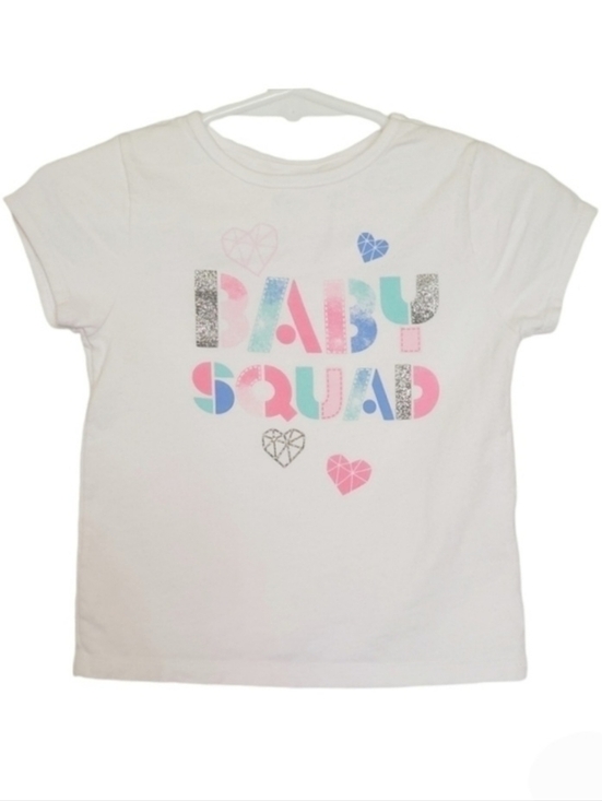 Garanimals Other - K1302 * Garanimals Baby Squad Tee Glitter Lettering White Pink Blue Size 18M
